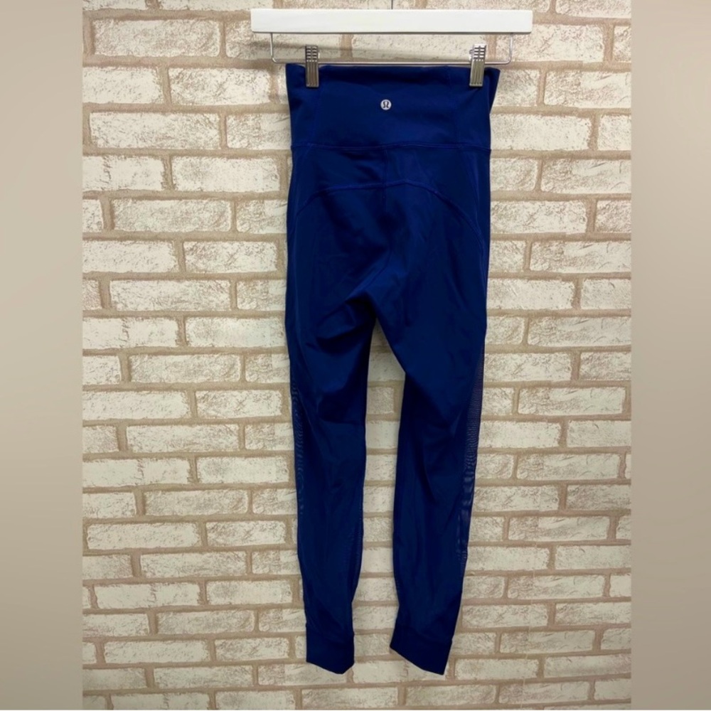Lululemon royal blue sheer legging Size 4